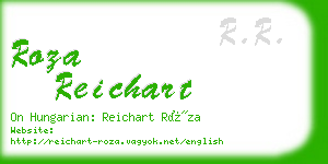 roza reichart business card